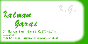 kalman garai business card